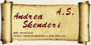 Andrea Skenderi vizit kartica